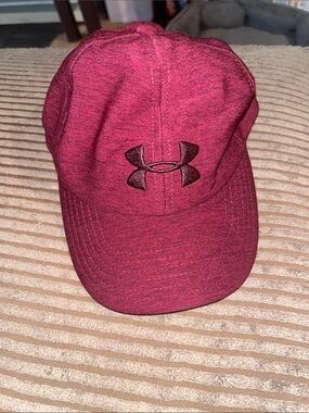 Under Armour Burgundy Logo Baseball Cap